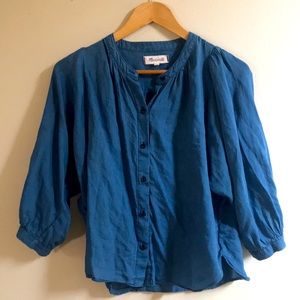 Madewell indago dyed cotton top